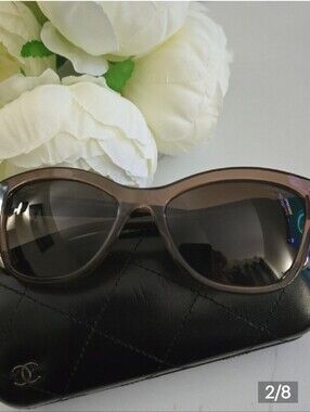 CHANEL Brown Gradient  Sunglasses AUTHENTIC